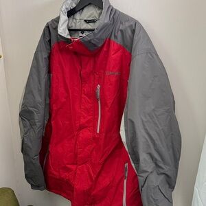 Columbia Women's Red and Gray Ski Jacket